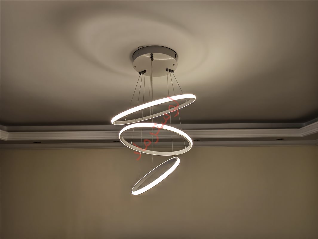 لوستر مدرن  دایره 3طبقه ماد