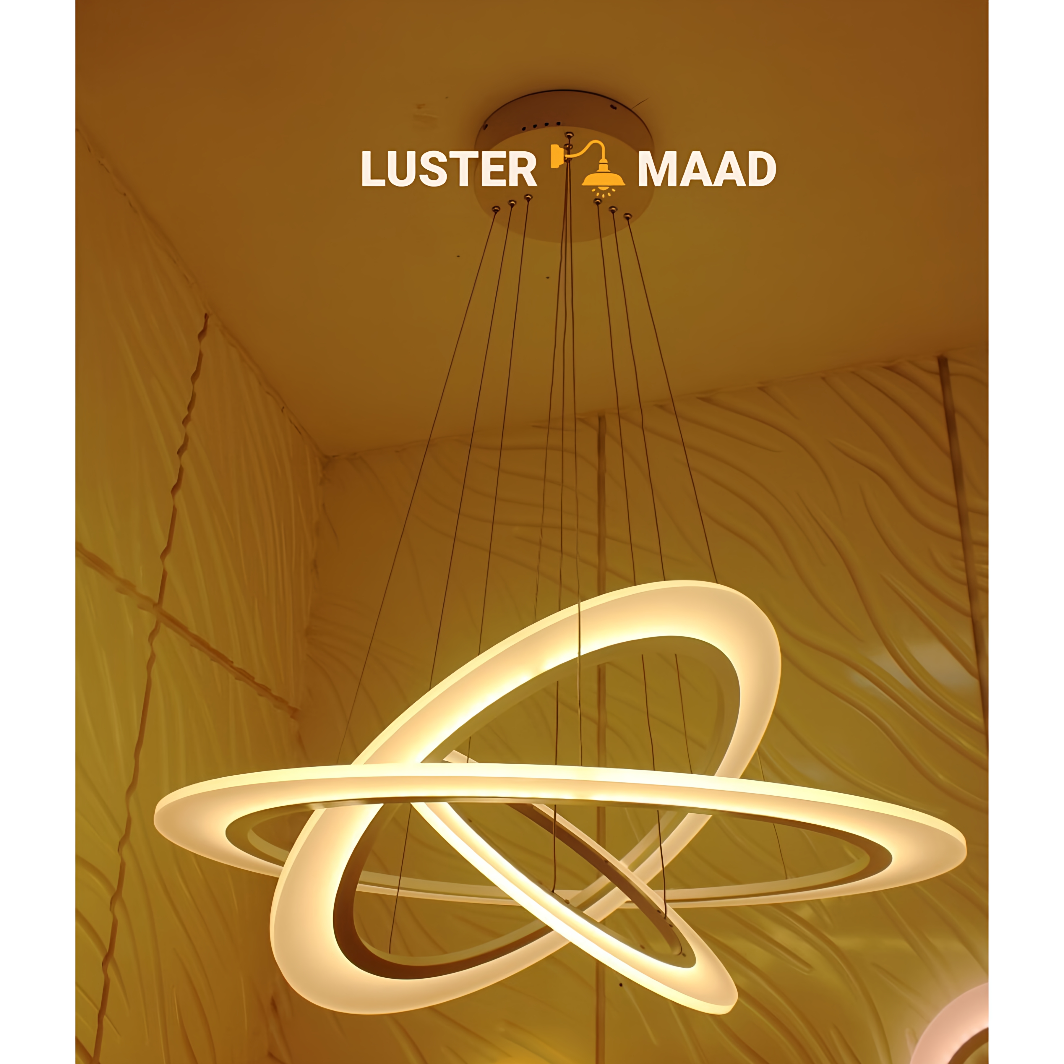 لوستر سه طبقه گرد60*50*30کد G301