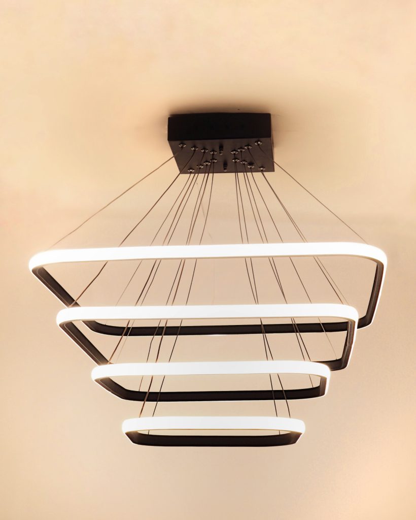 لوستر مدرن ماد مربع چهار طبقه