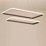 لوستر مدرن ماد مستطیل دو طبقه سایز80*40