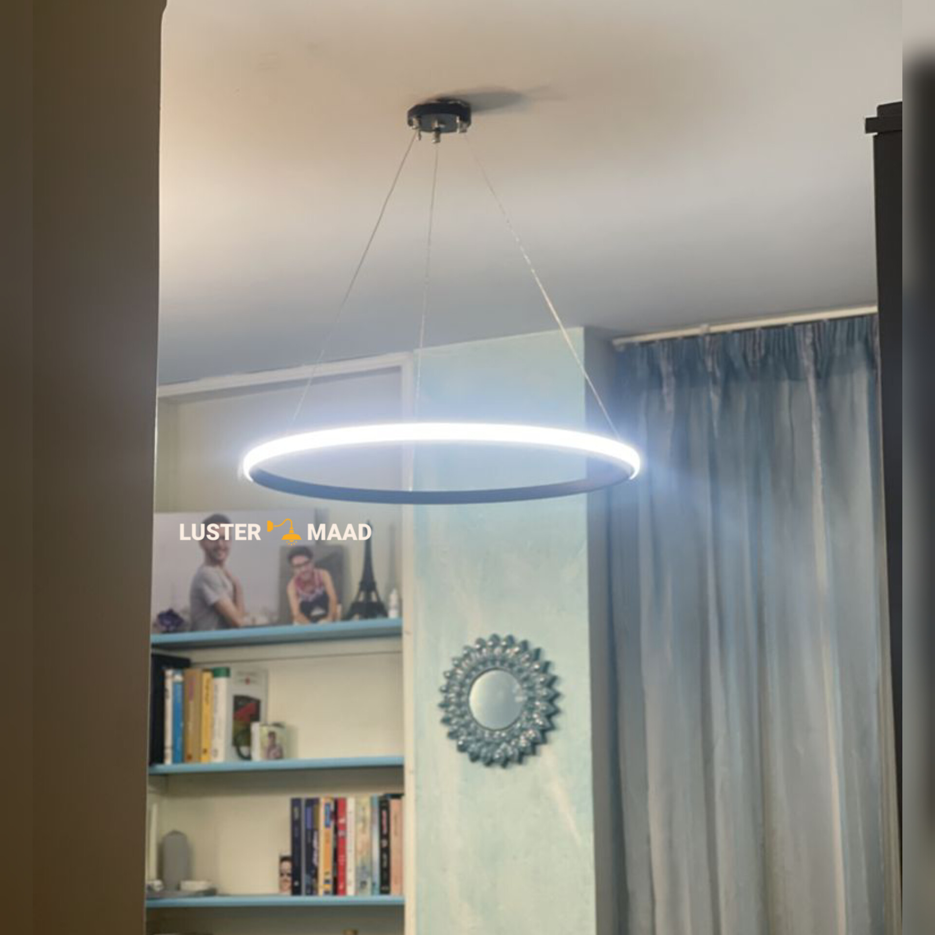 لوستر مدرن ماد سایز ۵۰ سه حالته با ریموت و تک حالته