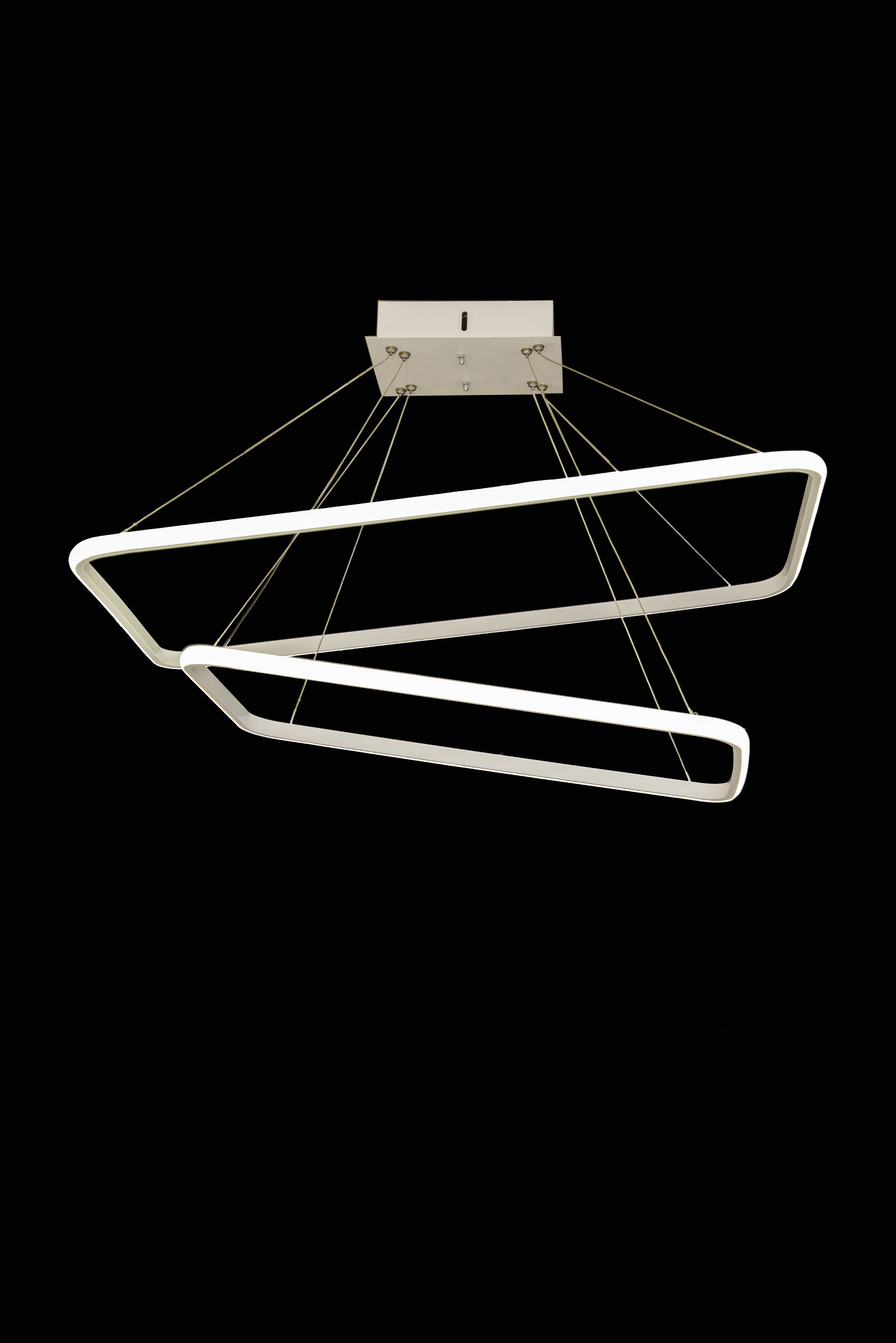 چراغ آویز لوسترماد مدل مستطیل دوطبقه کد NR202m